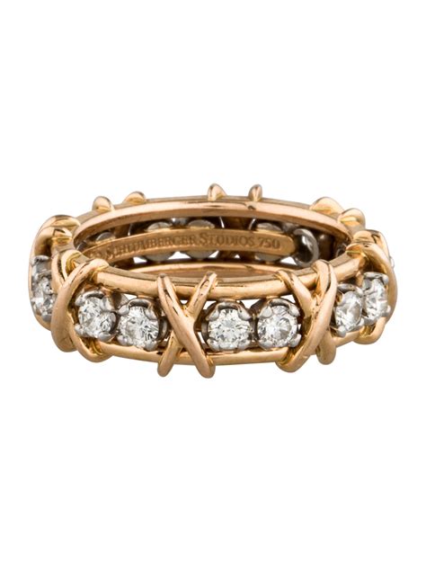 tiffany schlumberger ring 16 diamond